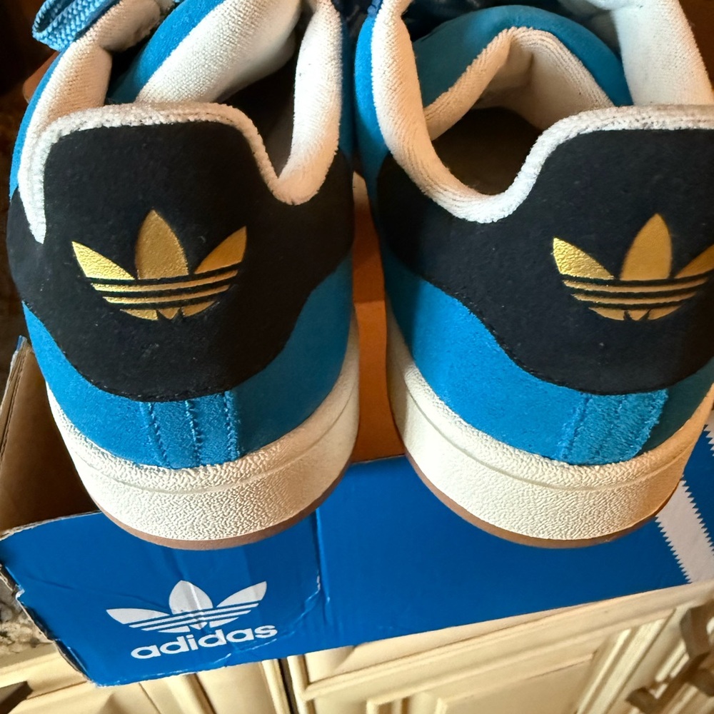 Adidas Royal Blue Campus Sneakers with White Accents - Picture 2 of 8